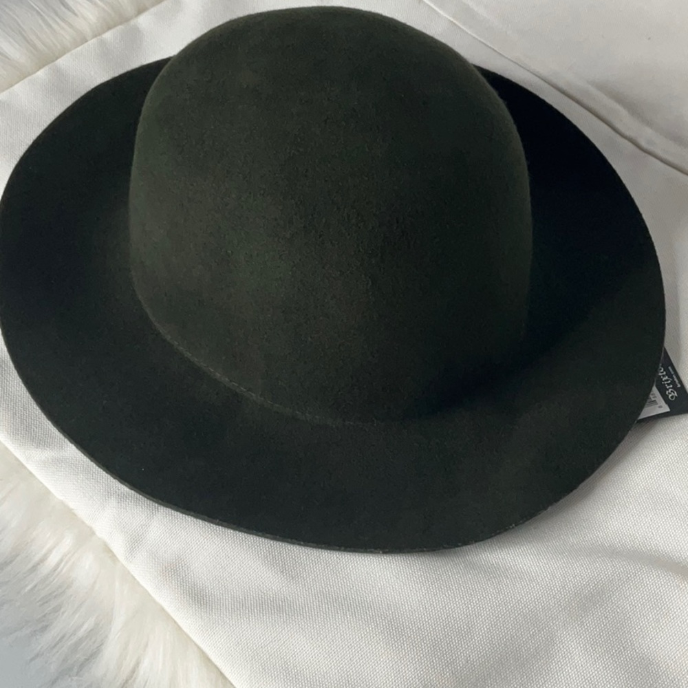Brixton 100% Wool Green Olive Hat S 56 Cm - Picture 3 of 6